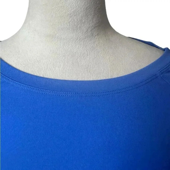 Fabletics blue long sleeve tie sleeve top size large - Picture 3 of 11